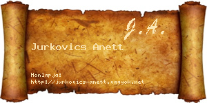 Jurkovics Anett névjegykártya